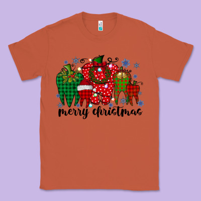 Merry Christmas Tooth Classic Tee Designed By Racoondesign