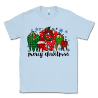 Dusty Blue merry christmas tooth Classic Tee - RacoonDesign