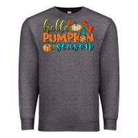 Charcoal Heather hello pumpkin season Premium Sweatshirt - BundleAndBundleShop