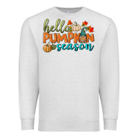 Oatmeal Heather hello pumpkin season Premium Sweatshirt - BundleAndBundleShop