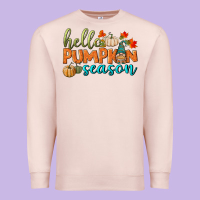 Hello Pumpkin Season Premium Sweatshirt Designed By Bundleandbundleshop