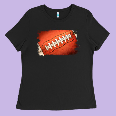 American Football Brushstroke Ladies Tee Designed By Jasminsmagicworld