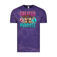 Cloud Purple created with a purpose Vintage Tee - Artiststas