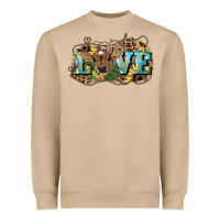 Mushroom Love baby Cow Heavyweight Sweatshirt - HowdyJamesFarm