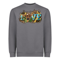 Storm Love baby Cow Heavyweight Sweatshirt - HowdyJamesFarm