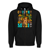 Black country music western olivia Zipper Hoodie - OliviaCreatesArt