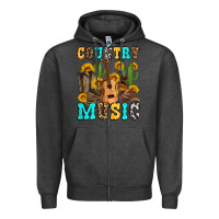 Charcoal Heather country music western olivia Zipper Hoodie - OliviaCreatesArt