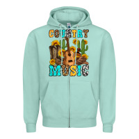Seafoam country music western olivia Zipper Hoodie - OliviaCreatesArt