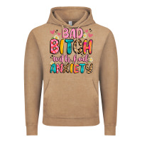 Vintage Coffee bad bitch with bad anxiety Vintage Hoodie - Artiststas