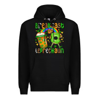 Black St. Patrick's Breakfast of leprechaun Premium Hoodie - OliviaCreatesArt