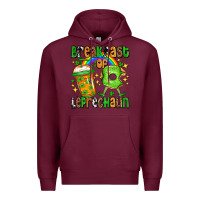 Burgundy St. Patrick's Breakfast of leprechaun Premium Hoodie - OliviaCreatesArt