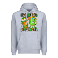 Heather Grey St. Patrick's Breakfast of leprechaun Premium Hoodie - OliviaCreatesArt