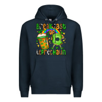 Navy St. Patrick's Breakfast of leprechaun Premium Hoodie - OliviaCreatesArt