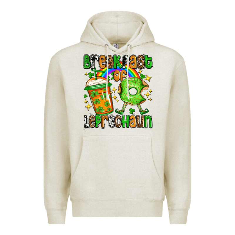St. Patrick's Breakfast Of Leprechaun Premium Hoodie by OliviaCreatesArt | Teevron