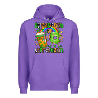 Purple St. Patrick's Breakfast of leprechaun Premium Hoodie - OliviaCreatesArt