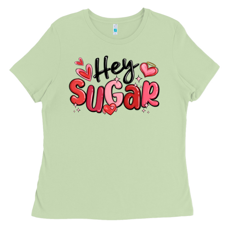 Hey Sugar Valentines Day Ladies Tee by MaliasSmallBusiness | Teevron