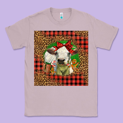 Cute Baby Calf Christmas Classic Tee Designed By Lillyallendesigns
