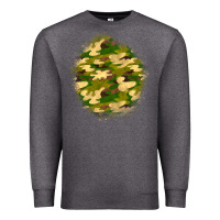 Charcoal Heather camouflage patch Premium Sweatshirt - BundleAndBundleShop