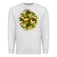 Oatmeal Heather camouflage patch Premium Sweatshirt - BundleAndBundleShop