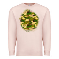 Pale Pink camouflage patch Premium Sweatshirt - BundleAndBundleShop