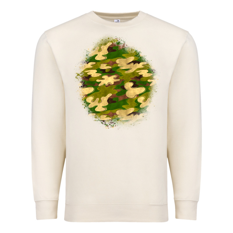 Camouflage Patch Premium Sweatshirt by BundleAndBundleShop | Teevron