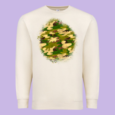Camouflage Patch Premium Sweatshirt Designed By Bundleandbundleshop