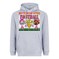 Heather Grey football sister tumbler Heavyweight Hoodie - BundleAndBundleShop