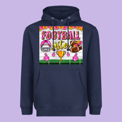 Football Sister Tumbler Heavyweight Hoodie Designed By Bundleandbundleshop