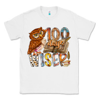 White 100 days wiser Classic Tee - RacoonDesign