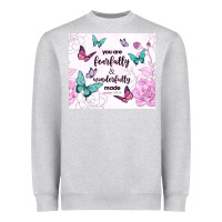Heather Grey you are fearfully and wonderfully made Heavyweight Sweatshirt - TumblerDesignByShophia