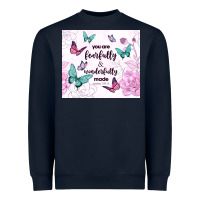 Navy you are fearfully and wonderfully made Heavyweight Sweatshirt - TumblerDesignByShophia