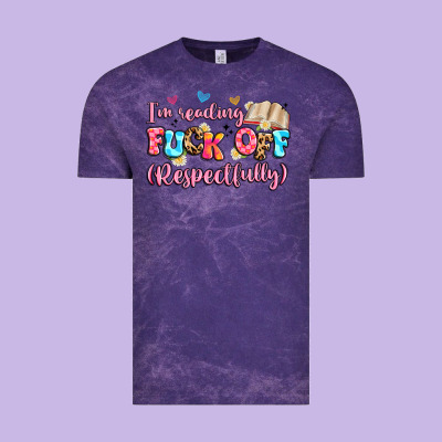 I'm Reading Fuck Off Respectfully Vintage Tee Designed By Artiststas