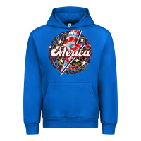 Cobalt Western Merica Patriotic Urban Hoodie - LillyAllenDesigns