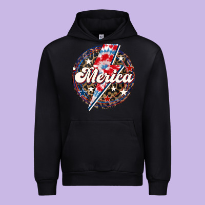 Western Merica Patriotic Urban Hoodie Designed By Lillyallendesigns