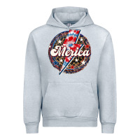 Heather Grey Western Merica Patriotic Urban Hoodie - LillyAllenDesigns