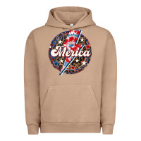 Pigment Burro Western Merica Patriotic Urban Hoodie - LillyAllenDesigns