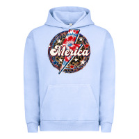 Pigment Grape Ice Western Merica Patriotic Urban Hoodie - LillyAllenDesigns