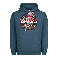 Pigment Midnight Navy Western Merica Patriotic Urban Hoodie - LillyAllenDesigns