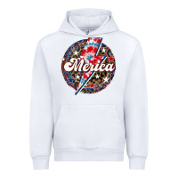 White Western Merica Patriotic Urban Hoodie - LillyAllenDesigns