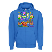 True Royal drink drank drunk mardi gras wine glasses olivia Zipper Hoodie - OliviaCreatesArt