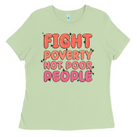 Matcha fight poverty not poor people Ladies Tee - MaliasSmallBusiness
