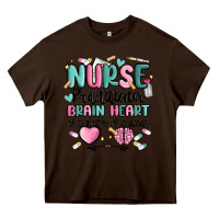 Chocolate Brown nurse practitioner Heavy Core Tee - MaliasSmallBusiness