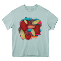 Arona heart and serape patches Heavy Core Tee - AdoDesignShop