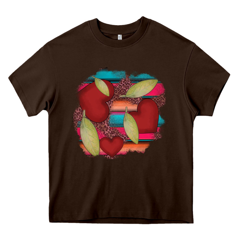 Heart And Serape Patches Heavy Core Tee by AdoDesignShop | Teevron