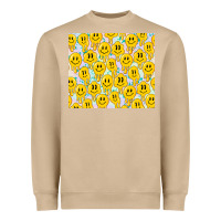 Mushroom retro smiley faces Heavyweight Sweatshirt - TumblerDesignByShophia
