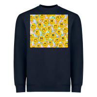 Retro Smiley Faces Heavyweight Sweatshirt | Teevron
