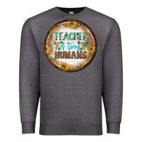 Charcoal Heather teacher of tiny earrings Premium Sweatshirt - BundleAndBundleShop