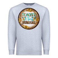 Heather Grey teacher of tiny earrings Premium Sweatshirt - BundleAndBundleShop