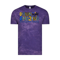 Cloud Purple down right amazing down syndrome awareness Vintage Tee - Artiststas