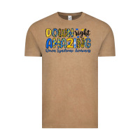 Vintage Coffee down right amazing down syndrome awareness Vintage Tee - Artiststas